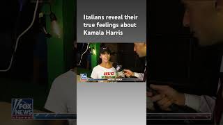 Jesse Watters Primetime asks Italians how they feel about Kamala Harris shorts [upl. by Babbie]