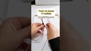 TUTORIAL 👆 Cómo hacer una pulsera de hilo de cuero con hilo chino pulseras hilo [upl. by Sugna]