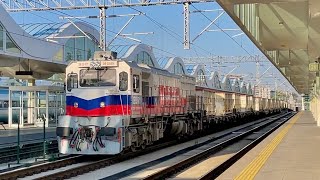 TCDD DE 33 071 mit Güterzug in Eskişehir [upl. by Korwun683]