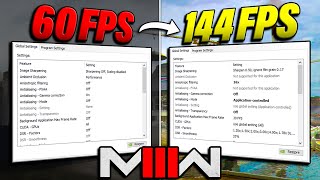 Best NVIDIA Control Panel Settings for Modern Warfare 3 MAX FPS amp Visuals [upl. by Aiasi334]