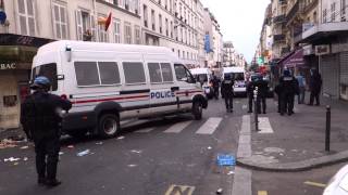 Emeute àBarbès suite à la manif propalestiniennne interdite  Paris 19072014 [upl. by Lamson580]