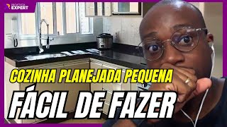 COZINHA PLANEJADA PEQUENA DE APARTAMENTO FACÍL DE FAZER [upl. by Polinski]