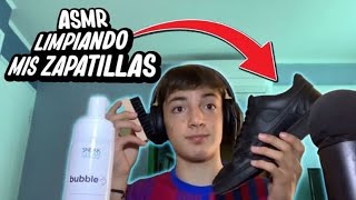 ASMR limpiando mis zapatillas [upl. by Ettenaj]