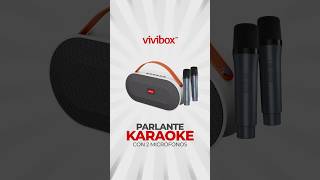 VVB00001A  PARLANTE KARAOKE CON 2 MICRÓFONOS 🎶 vivevivibox [upl. by Leivad]