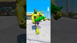 Hulk Saves Baby Hulk reels gta5 shorts indianbikedriving3d [upl. by Nhoj41]