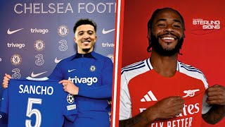 OFFICIAL🚨SANCHO TO CHELSEA STERLING TO ARSENAL OSIMHEN TRANSFER TO CHELSEA OFF NEW TRANSFERS 2024 [upl. by Ahsilaf727]