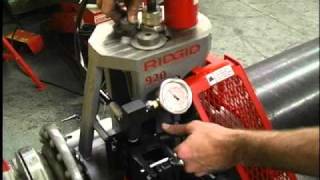 RIDGID 920 Roll Groover Instructional Video [upl. by Nade627]