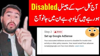 Set up Google AdSense associated AdSense account is disabled for invalid click activity Solution [upl. by Creigh]