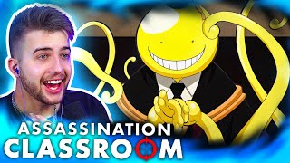 THIS IS INSANE Assassination Classroom Episode 1 Reaction [upl. by Dareece]