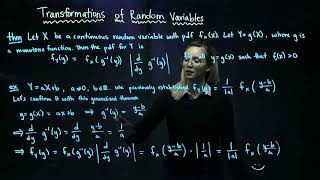 7 Transformations of Random Variables Monotone Functions [upl. by Trini]