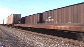 CSX AC6000 leads a high speed coal train then a TOFC roars past [upl. by Enihpled]