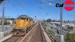 GoPro Caltrain Cab Ride train 503 San JoseSan Francisco [upl. by Gnilsia]