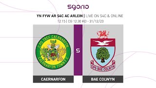 Y GÊM LAWN  Caernarfon 21 Bae Colwyn  JD Cymru Premier [upl. by Emina]