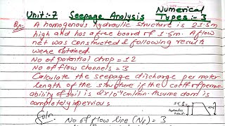 Unit7  Seepage Analysis  Types3  Numercal  BE Civil  Prashant Yt  TUPUKU Soil Mechanics [upl. by Felder455]