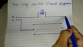 Two way light switch wiring diagram  Two way Switch circuit diagram [upl. by Bel]