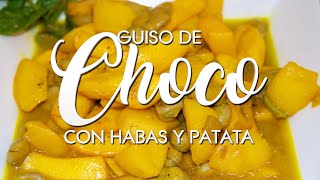 ✅ Guiso de CHOCO CON HABAS y Patata ✅ Receta con HABAS 👍 Habas con sepia [upl. by Aihsekin]