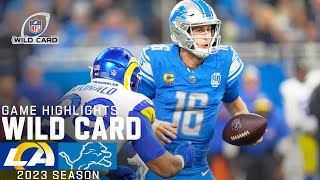 Los Angeles Rams vs Detroit Lions Game Highlights  NFL 2023 Super Wild Card Weekend [upl. by Areta]