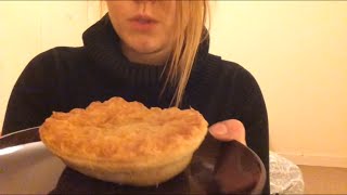 SteakampGravy Pie  ASMR Relaxing Eating Sounds [upl. by Shem631]