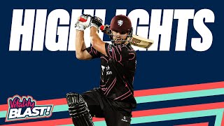 Rossouw Stuns on Dream Somerset Debut  Kent v Somerset  Highlights  Vitality Blast 2022 [upl. by Abihsot671]