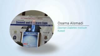 Osama Alsmadi  Dasman Diabetes Institute  Kuwait  Diabetes Expo 2015  OMICS International [upl. by Jemie]