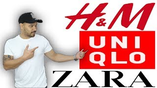 ESNTLS T Comparison ZARA HampM and UNIQLO [upl. by Yenittirb]