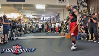 FLOYD MAYWEATHER JR FULL JUMP ROPE WORKOUT VIDEO AMAZING SKILLS [upl. by Erick]