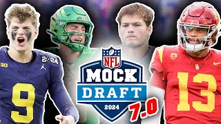 2024 NFL First Round Mock Draft For All 32 Picks 70 Post Super Bowl 58  TPS [upl. by Nagyam]