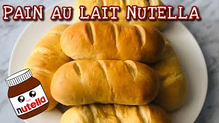 PAIN AU LAIT NUTELLA MAISON INRATABLE Recette sans pétrissage facile et rapide Deli Cuisine [upl. by Riha]