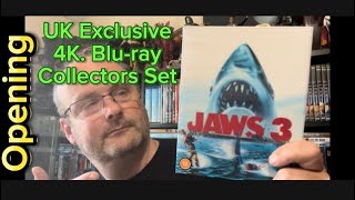 JAWS 3 UK Exclusive 4KBluray Collectors Set Opening  Unboxing jaws film movie bluray [upl. by Radferd212]