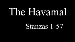 Hávamál The Words of Odin the High One  Stanzas 157 [upl. by Hcir]