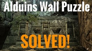 Skyrim REMASTERED  Alduins Wall PUZZLE [upl. by Kcirrez]