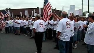 Carpenters Union Protest Rep Warren Kampfs Proposed Prevailing Wage Reform Legislation [upl. by Wolfort864]