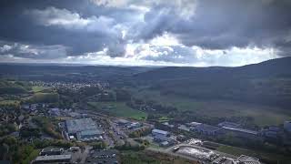 Hyperlapse Gladenbach Erdhausen Gewerbegebiet am Würtenberg 🚁 [upl. by Munsey]