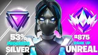 Silver to Unreal SPEEDRUN Fortnite Ranked [upl. by Ykcim]