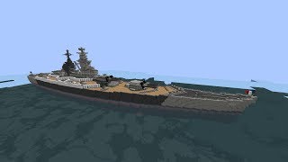 Minecraft  Battleship Richelieu  11 [upl. by Nedle]