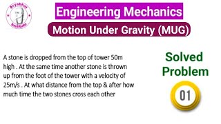 Motion Under Gravity  Rectilinear Motion  Problem 1 [upl. by Gilli]