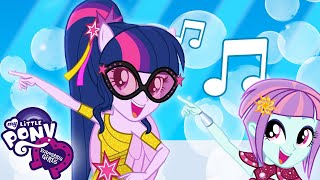 Equestria Girls aprenden una nueva rutina de bail 💃🪩  4 HORAS My Little Pony en español [upl. by Bert320]