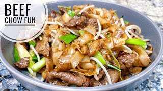 Beef Chow Fun Recipe Stir Fried Rice Noodle [upl. by Romelda820]