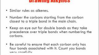 Naming amp Drawing Alkyne Hydrocarbons [upl. by Truc]