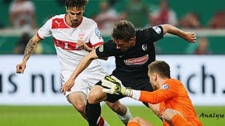 VFB Stuttgart  SC Freiburg 21  Halbfinale Pokal  17042013  Mercedes Benz Arena  Analyse [upl. by Anikes]