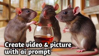 How to make rats movie animation with ai ai prompt aikick [upl. by Noram]