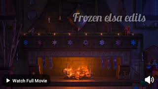 Arendelle castle yule log must watch 2019 3 hours movie  Frozen elsa edits [upl. by Musetta]