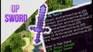 How to get an Op Sword in Vanilla Minecraft Commands 119 all best sword enchantments maxed out [upl. by Ahtis]