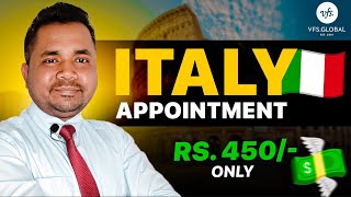 How to book vfs appointment for Italy How to apply vfs appointment Italy [upl. by Nosrak417]