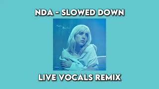 NDA  LIVE VOCALS REMIX SLOWED DOWN [upl. by Knuth139]