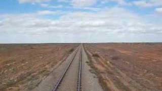 Trains on the Nullarbor Plain Australia [upl. by Nautna]