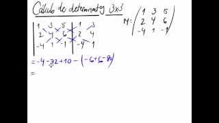 Duas técnicas para calcular o determinante de uma matriz quadrada de ordem 3 [upl. by Dahle]