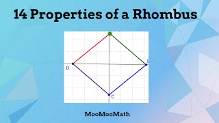 14 Properties of a Rhombus [upl. by Pardew]