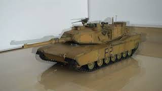 116th scale Abrams sound comparison  Tamiya vs Clark TK22 [upl. by Nylasej]