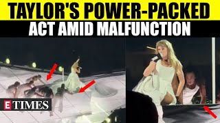 Taylor Swifts Stage Malfunctions Team Saves New Orleans Concert  WATCH [upl. by Chamberlin]